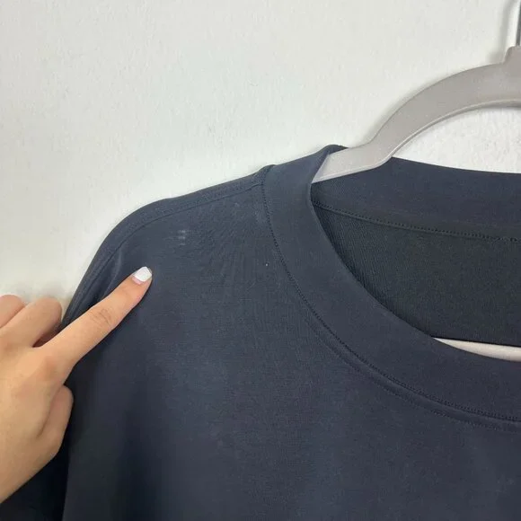 Lululemon Perfectly Oversized Cropped Crew French Terry 12 Athleisure Athletic S - Picture 7 of 7